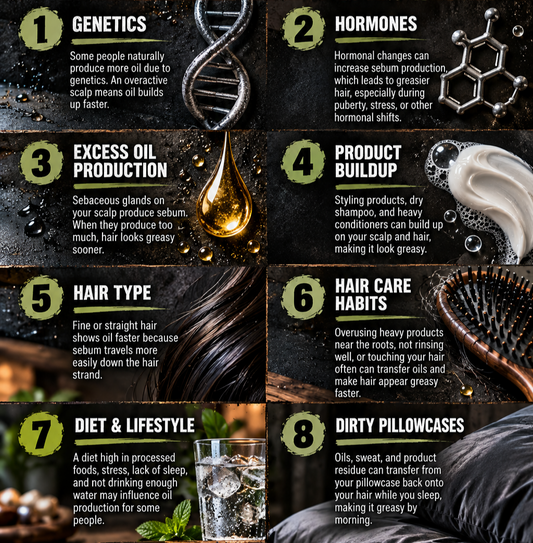 Why Does My Hair Get Greasy So Fast? 8 Causes & Solutions
