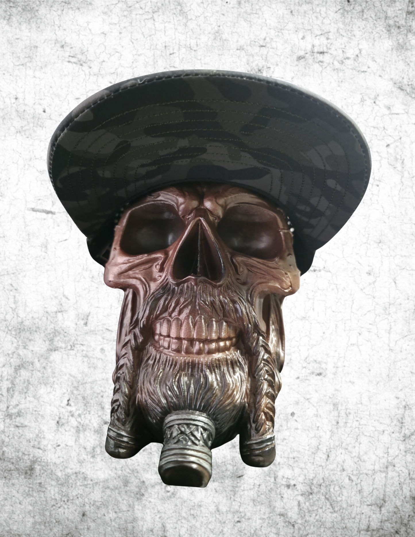 Black camo hat
