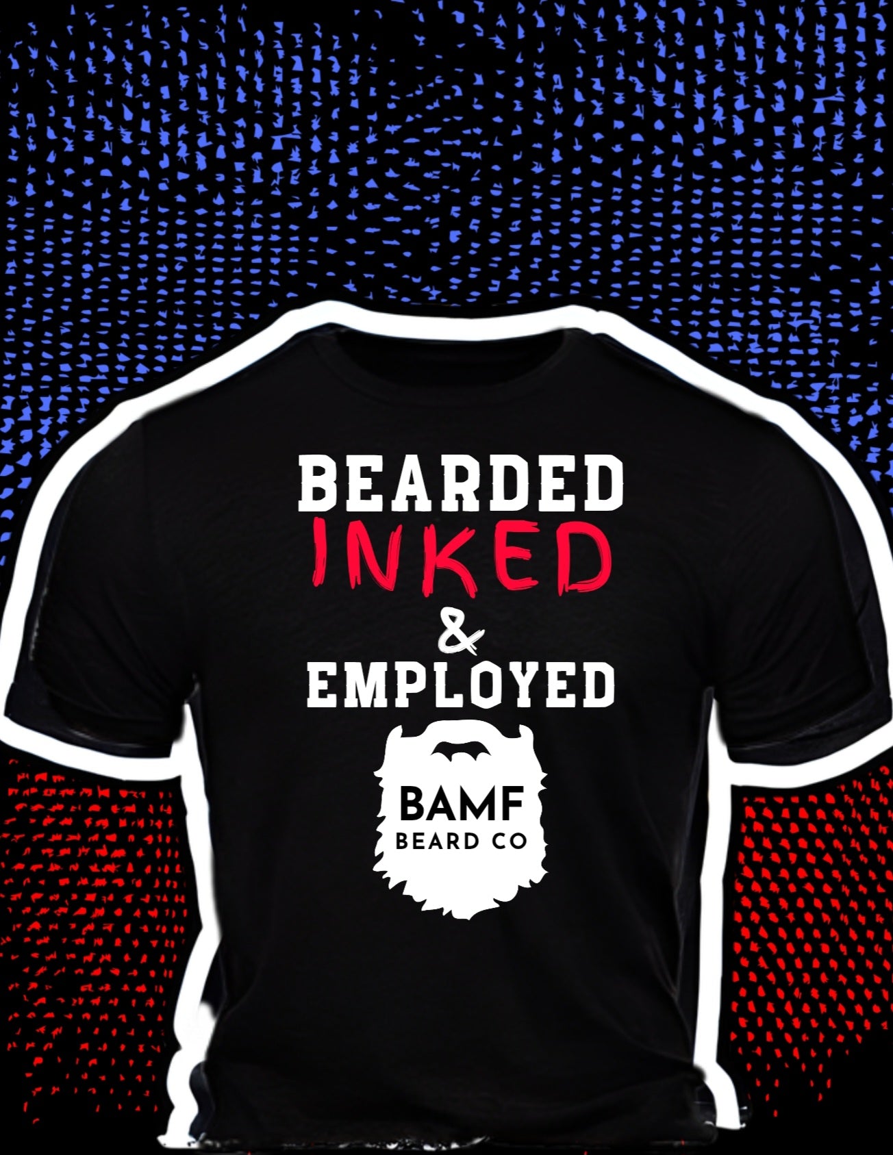 Bearded inked employed shirt