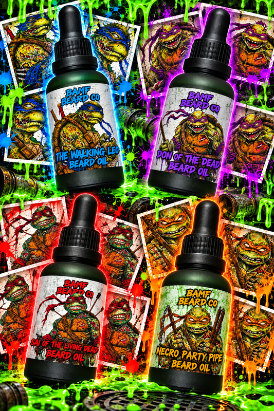 ZOMBIE NINJA 4 PACK WITH FREE SATURDAY MORNING CARTOONS BOTTLE